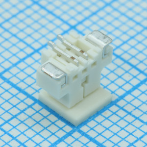 533980267, Разъем провод-плата (3 стороны) 2 контакта шаг 1.25мм для поверхностного монтажа лента на катушке