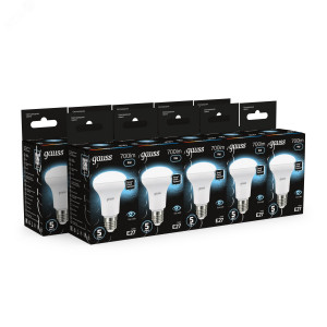 Лампа светодиодная Black 9Вт R63 рефлектор 4100К нейтр. бел. E27 700лм 106002209