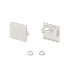Заглушка SL-LINE-2522 WHITE глухая 043120, Пара заглушек белого цвета (без отверстия) для профиля SL-LINE-2522-2500 WHITE, SL-LINIA20-FANTOM-2500 WHITE. В комплекте 2 заглушки. Цена за комплект.