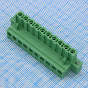 2EGTKM-5.08-10P-14-00, Разъемный клеммный блок, 10 контактов шаг 5.08мм