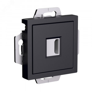 ATLASDESIGN РОЗЕТКА HDMI, механизм, КАРБОН ATN001080