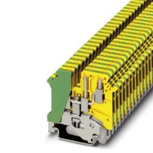 1923076, Клеммные колодки для DIN-рейки UK 5-TWIN-PE 6.2mm TWIN GROUND