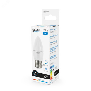 Лампа Elementary Свеча 10W 750lm 6500K E27 LED 1/10/100 30230