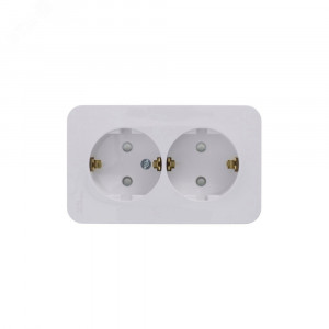 Розетка 2-м ОП Blanca 16А IP20 250В с заземл. защ. шторки с изолир. пластиной бел. SE BLNRA011211