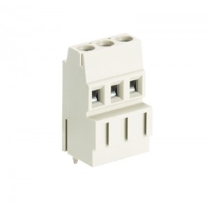 Клемма Wiecon 8292 EH / 3 OB, Клемма, высокое исполнение, горизонтальный подвод кабеля, на плату, шаг: 5.08 мм, 3 полюса, фиксация провода винтовая, исполнение: без маркировки, 250V, 15A, цвет: серый