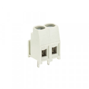 Клемма 8291 R2/2 Z OB, Клемма, 2 этажа, горизонтальный подвод кабеля, на плату, шаг: 5.08 мм, 2 полюса, фиксация провода винтовая, исполнение: с изолирующей пластиной, без маркировки, 300V, 16A, цвет: серый