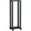 LINEA F Стойка 2-рамная на рол. 24U 600х600мм черная LF05-24U66-2RM
