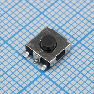 L-KLS7-TS6608-3.1-180-T, Кнопка тактильная 6х6мм h=3.1мм усилие нажатия 180гр SMD монтаж
