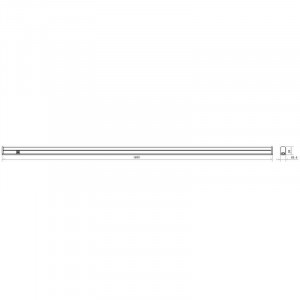 Светильник светодиодный LWL-2013-16CL 16Вт 80LED 4000К IP20 1050лм 220В 1175мм линейный с сетевым проводом пластик. бел. 12329