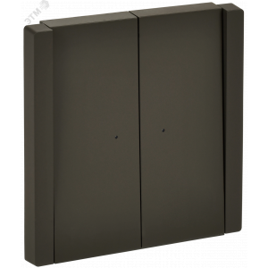 FORTE&PIANO Выключатель 2-клавишный проходной с индикацией 10А FP308 серый IEK FP-V22-1-10-1-K03