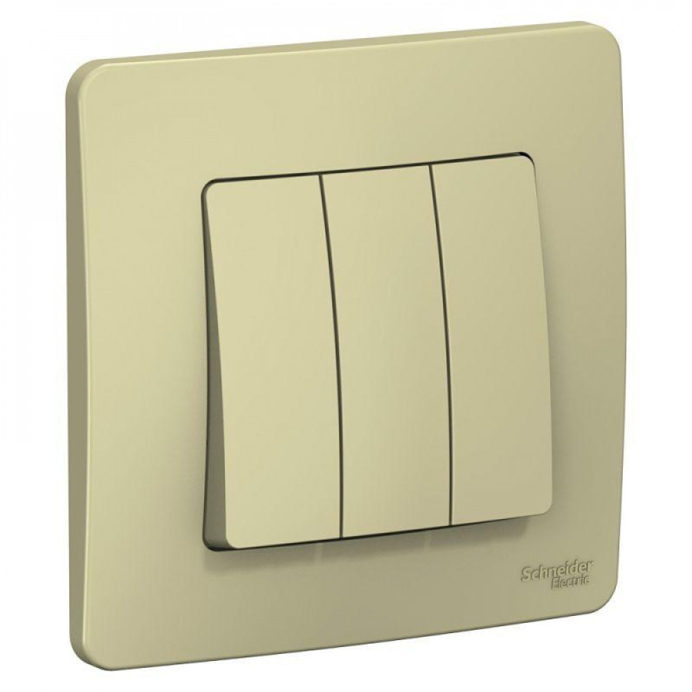 Изображение товара Выключатель трёхклавишный BLANCA для скрытого монтажа 10А IP20