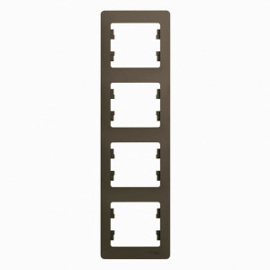 GLOSSA 4-постовая РАМКА, вертикальная, ШОКОЛАД GSL000808