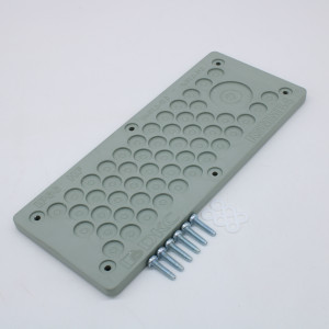 Мембранный кабельный ввод, EPDM, IP66, t эксп. -70..+90, ШхВ 216х89 мм, 51xo2,0-12,0 мм, 1xo2,0-31,0 мм R5MMB4