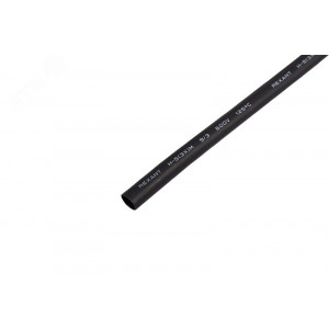 Трубка термоусадочная СТТК (3:1) 9/3 черная, двустенная клеевая термоусаживаемая трубка в метровой нарезке