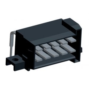 828801-4, Разъем штыревой двухрядный угловой на плату