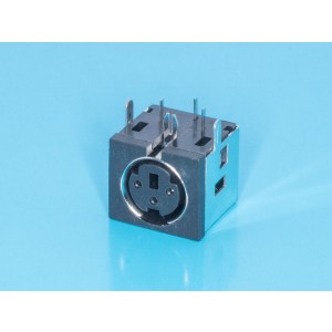 MDN-3FR, Гнездо mini DIN 3 контаткта на плату