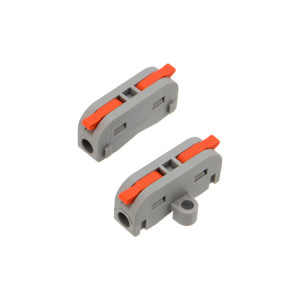 Клемма СМК 222-421P проходная 1 полюс, с монтажной площадкой (0,08-4 мм2), серая 07-6261