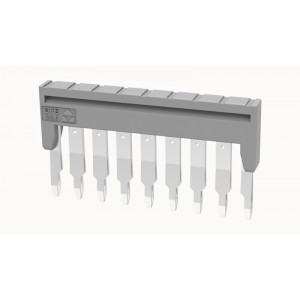Соединительная перемычка DFB1.5-09P-11-00Z(H), Соединительная перемычка, 9 полюсов, изолированная, вилочная, для клемм: DS1.5, цвет: серый