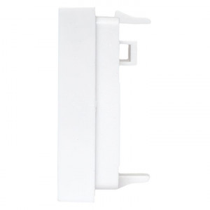 Вставка розеточная 45х45мм формат Mosaic на 2 модуля Keystone защ. шторки с маркерами бел. TERACOM PRO TRP-INS-MOS-2M2P-WH