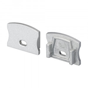 Заглушка для ALU-WIDE-H15 с отверстием 023370, Заглушка для SlimLine Wide 15mm, с отверстием. Материал - алюминий.  Цена указана за 1шт.