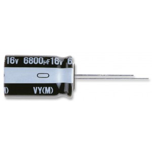 UVY1E101MDD1TD, Конденсатор алюминиевый электролитический 100мкФ 25В ±20% (5 X 11мм) радиальный 2мм 125мА 1000час 105°С лента