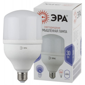 Лампа светодиодная ЭРА STD LED POWER T100-30W-6500-E27 E27 / Е27 30 Вт колокол холодный дневной свет(кр.1шт) [Б0049597]