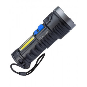 Фонарь аккумуляторный ручной LED 3Вт + COB 3Вт аккум. Li-ion 18650 1.2А.ч индикатор USB-шнур ABS-пластик KOS115Lit