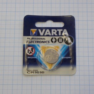 CR1616   Varta, Элемент питания литиевый,3В