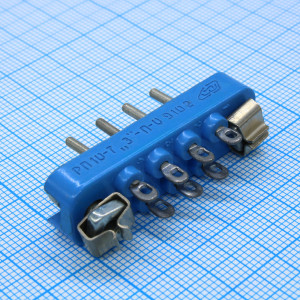 РП10-7 З-П-О вилка, Соединитель  низкочастотный, прямоугольный, внутреннего монтажа