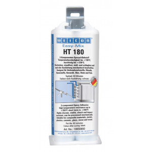 wcn10650850, 10044884 WEICON Easy-Mix HT 180 (50 мл) Эпоксидный клей устойчив к высоким температурам, черный