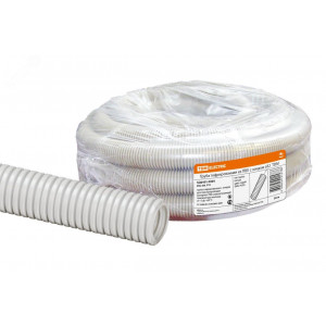 Труба гофрированная ПВХ d 32 с зондом (50 м) легкая SQ0401-0004