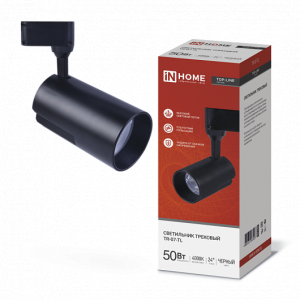 Светильник трековый светодиодный TR-07-TL 50Вт 4000К 5000Лм IP40 24 градуса черный серии TOP-LINE 4690612035574