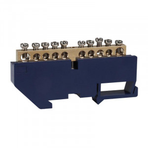 Шина нулевая с изолятором OptiKit BB-D-N-DIN-4-8х12-синий