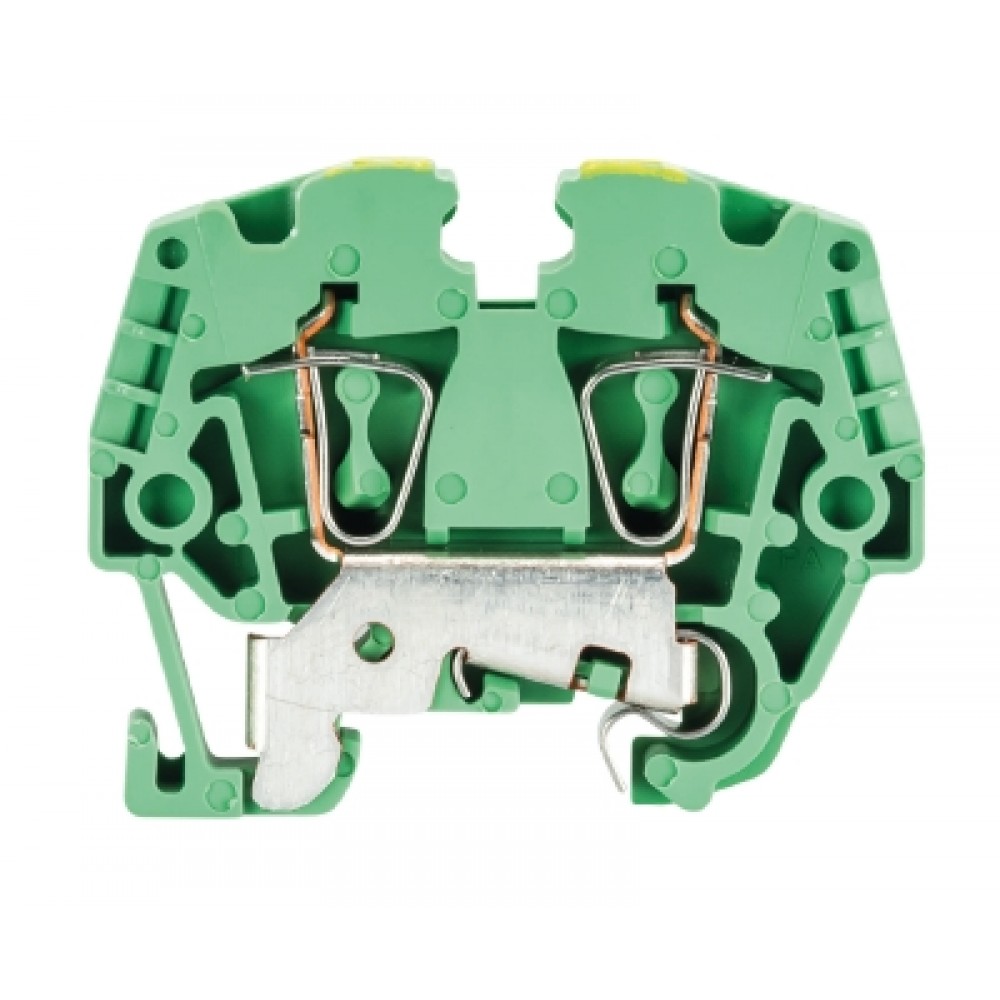 Изображение товара Заземляющая клемма WKF 2.5 SL/35 для DIN35 800 В желто-зеленая