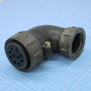 СШР32У10ЭШ4 розетка кабельная, Разъем цилиндрический кабельный угловой (розетка) 10 контактов