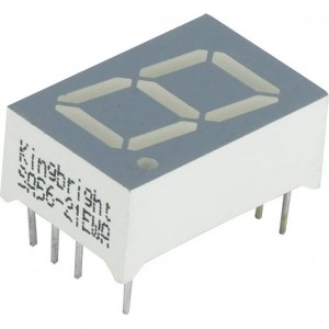 SA56-21EWA, 1 разрядный индикатор 14,2мм/красный/625нм/1.9-6.4мкд/ОА