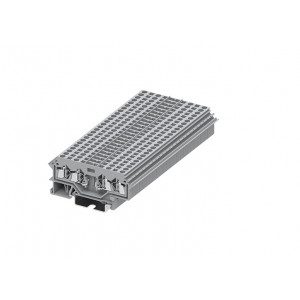 Клемма для модулей 225908, Клемма для подключения модулей, 4 точки подключения, тип фиксации провода: пружинный, номинальное сечение: 2,5 мм кв., 24A, 800V, ширина: 12 мм, цвет: серый, тип монтажа: DIN35