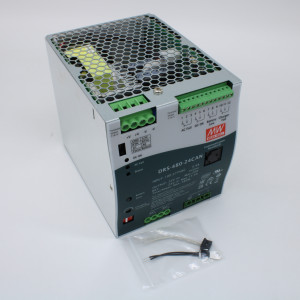 DRS-480-24CAN, AC-DC с функцией UPS, 480Вт, выход 24В/20A, вход 90…305В АС/127…431В DC, максимальный зарядный ток 15.4А, CAN, изоляция 3000В АС, в корпусе 110х125.2х150.7мм, -30...+70°С