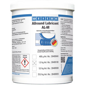 wcn26400100, 10016735 WEICON AL-M Высокоэффективная жировая смазка (1 кг) устойчива к высокому давлению. NLGI Class:2. t°