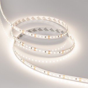 Лента RT-A120-10mm 48V Day4000 (9.6 W/m, IP20, 2835, 30m) 038804, Светодиодная лента (монтажная бобина 30м) RT-A120, открытая, с подключением с одной стороны (без стабилизаторов). Светодиоды 2835, 120 шт/м (3600 шт на 30 м), белая плата, ширина 10 мм, скотч 3M. Цвет ДНЕВНОЙ 4000 K, цветопередача CRI>85, угол 120°. Питан