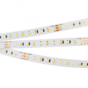 Лента RT 6-5000 24V White-MIX 2x (2835, 120 LED/m, LUX) 025209, 2-х канальная лента LUX с изменяемой цв.температурой, светодиоды smd 2835, 120шт/м (600шт на 5м), белая плата 10мм, скотч 3М. Два цвета БЕЛЫЙ 6500K + ТЁПЛЫЙ 2700K. Угол 120°, цветопередача CRI>94. Питание 24V, мощность 23 Вт/м (115 Вт на 5м). Размеры 5000