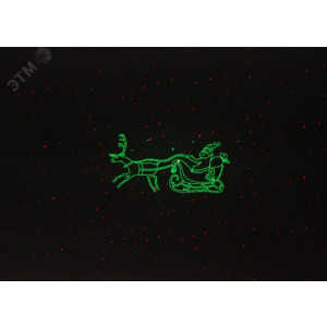 ENIOP-02 Проектор Laser Дед Мороз мультирежим 2 цвета, 220V, IP44 (12/180) Б0041643