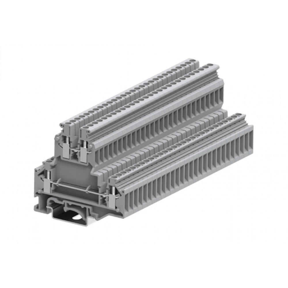 Изображение товара Этажная клемма 303921 для фиксирования проводов DIN 35 2,5 мм2 24A серый