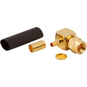 152107-75, РЧ соединители / Коаксиальные соединители SMC R/A PLUG RG-174 75 OHM GOLD