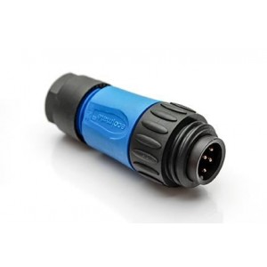 C016 10H006 010 10, Стандартный цилиндрический соединитель 6+PE MALE STRT BLUE CRIMP INT STR REL