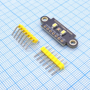 B12-Датчик цвета на TCS3472, TCS3472 - датчик цвета с инфракрасным фильтром позволяет различать цвета окружающих предметов, цветовую температуру по Кельвину, освещенность в люксах.