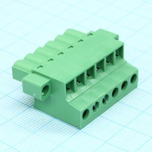 2EDGKCM-5.08-06P-14-00A(H), Блок соединительный 6 контактов шаг 5.08мм зеленый