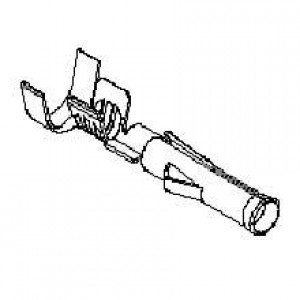 02-09-1153 (Mouser Reel), Штыревые и гнездовые соединители TERM 41483 14-18AWG REEL OF 1000