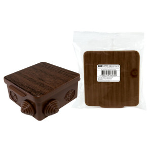 Распаячная коробка ОП 100х100х55мм, крышка, 