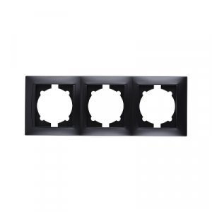 Рамка 3-х постовая горизонтальная графит "Лама" SQ1815-0631